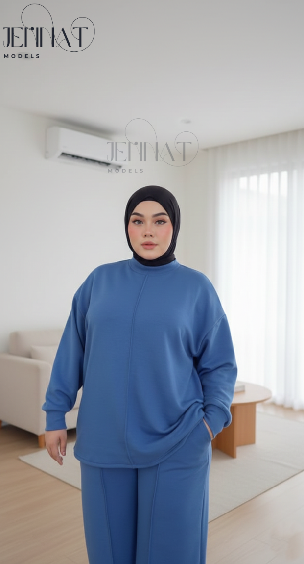 طقم نسائي واسع ومريح